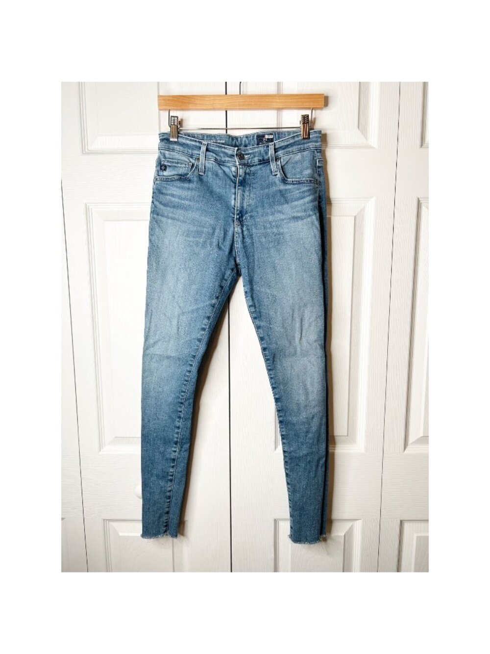 AG Adriano Goldschmied Farrah Skinny Ankle Light Wash Blue Jeans Women's Size 28